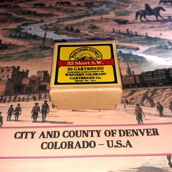 32 Short SW (Western Col. Cartridges): Reproduction boite munitions (vide) collection WCC 15008767