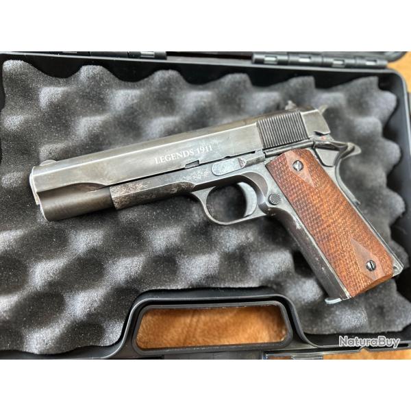Colt 1911 Legends CO2 3j 4,5 billes quasi neuf livr� en Mallette Umarex.