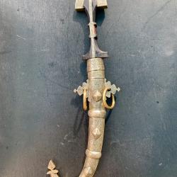 SUPERBE POIGNARD DU MAROC KOUMMYA, CIRCA 1920, POUR COLLECTION MAGHREB, AFRIQUE