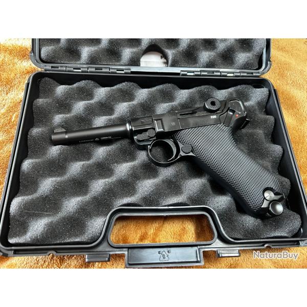 Luger P08 Legends . �tat quasi neuf. Blowback. Livr� en Mallette Umarex.