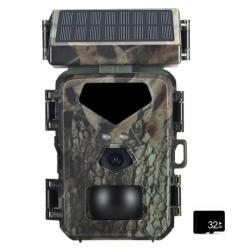 Cam&eacute;ra Chasse 20MP/1080P D&eacute;clenchement 0.3s Vision Nocturne D&eacute;tection Mouvement Panneau Solaire