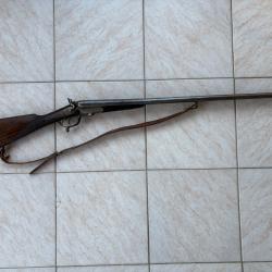 Fusil &agrave; chiens calibre 14 !!! Tr&egrave;s rare !!!