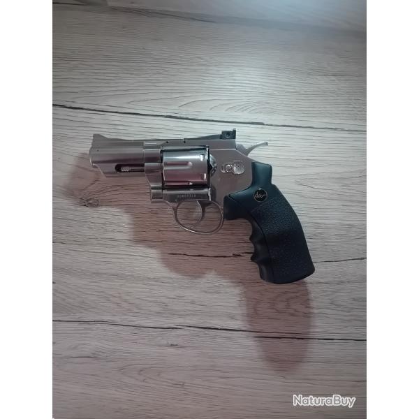 RevolversDan Wesson silver 2.5" revolver � billes d'acier 4.5 mm