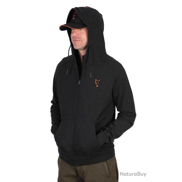 Fox collection lw hoody black et orange XL
