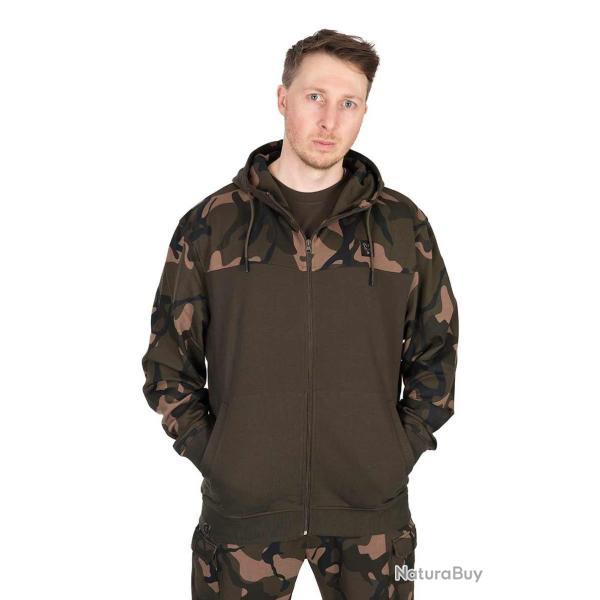 Sweat Zipp� Fox LW Khaki/Camo Split Hoody S
