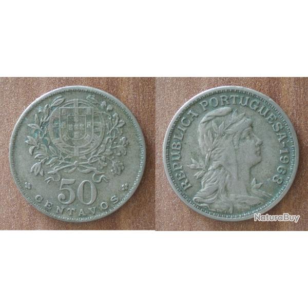 Portugal 50 Centavos 1968 Escudos Piece Escudo