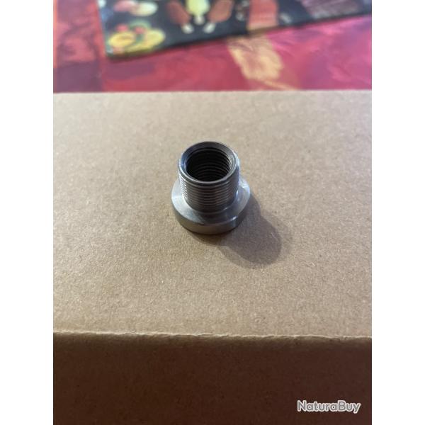 Adaptateur pour silencieux 1/2 28 TPI vers 5/8 24 tpi en inox