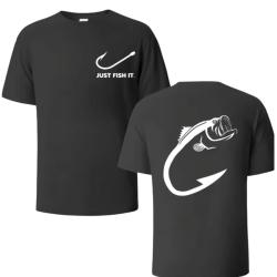 T-Shirt JUST FISH IT  Streetwear Noir