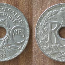 France 10 Centimes 1932 Lindauer Piece Centime En Franc Francs