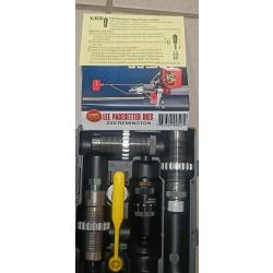 Jeu d'outils Lee calibre 222 remington avec si&egrave;geur microm&egrave;trique 090501 90501