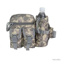 SAC BANANE MULTIPOCHES CAMOUFLAGE + PORTE BOUTEILLE - ACU - LIVRAISON GRATUITE