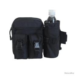SAC BANANE MULTIPOCHES CAMOUFLAGE + PORTE BOUTEILLE - NOIR - LIVRAISON GRATUITE