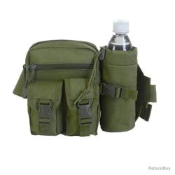 SAC BANANE MULTIPOCHES CAMOUFLAGE + PORTE BOUTEILLE - VERT - LIVRAISON GRATUITE