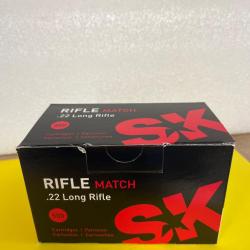 500 Cartouches SK Rifle Match cal. 22 LR