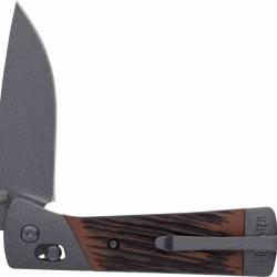 Couteau Old Timer Frontier Pivot Lock Lame Acier 7Cr17MoV Manche Composite Luxewood SCH1203146