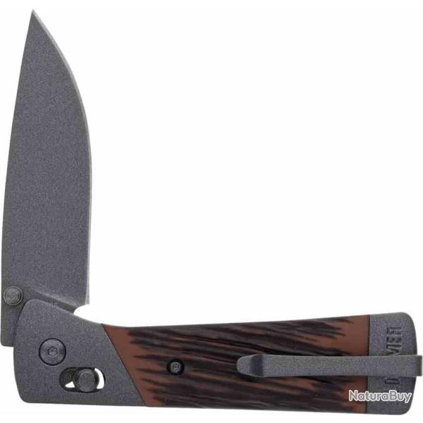 Couteau Old Timer Frontier Pivot Lock Lame Acier 7Cr17MoV Manche Composite Luxewood SCH1203146