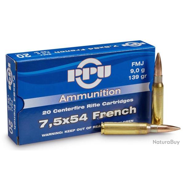 PARTIZAN cal.7,5x54 French FMJ 139 grains - 9 grammes x 20