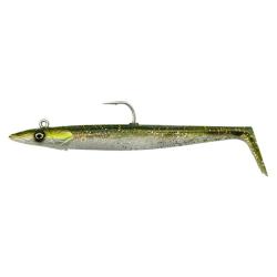 Leurre Souple Savage Gear Sandeel V2 12cm Green Silver