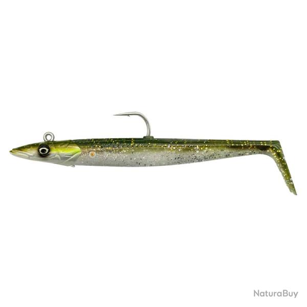 Leurre Souple Savage Gear Sandeel V2 12cm Green Silver