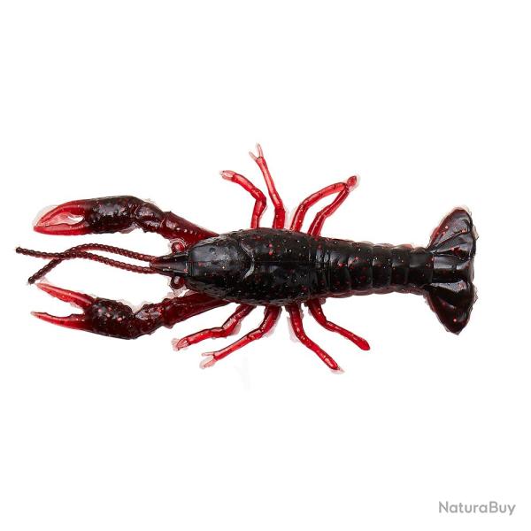 Leurre Souple Savage Gear Ned Craw 6,5cm Black Red 6,5cm 2,5g Par 4