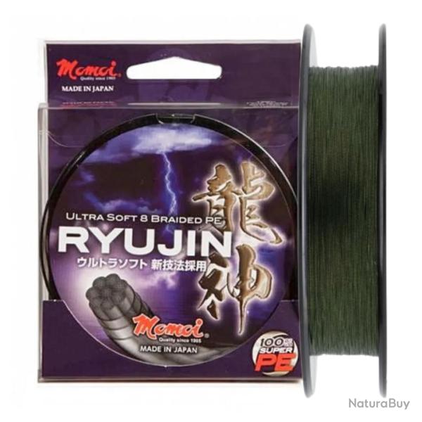 Tresse Momoi Ryujin X8 130m 11kg Moss Green PE 0.8 130m