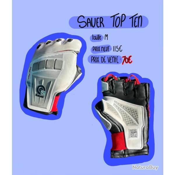 Gant de tir sportif carabine Sauer Top Ten - Taille M