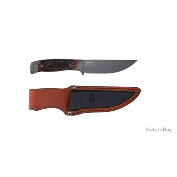 Couteau De Chasse Survie Old Timer Frontier Lame Acier 7Cr17MoV Manche Composite Etui CUir SCH120314