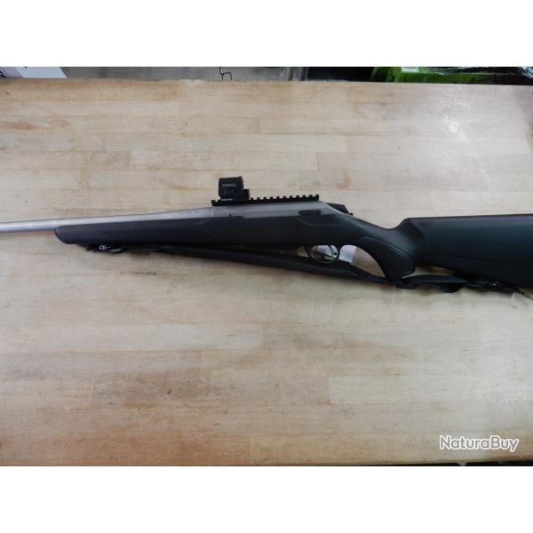 CARABINE A VERROU TIKKA T3X LITE INOX CAL.308 WIN + POINT ROUGE STEINER MRS PARFAIT ETAT OCCASION
