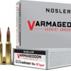 Cartouches Nosler VARMAGEDDON- 6.5 Creedmoor 90gr VG FB Tipped par 60
