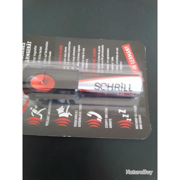 SHILL  ALARM  DEFENSE ET  PROTECTION   DE POCHE  AISOFT 110 DECIBEL ANTIAGRESIONS