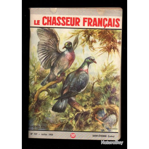 le chasseur fran�ais 737 1958,  chasse , p�che , maison, sant�, manufrance , jardinage , �levage ,