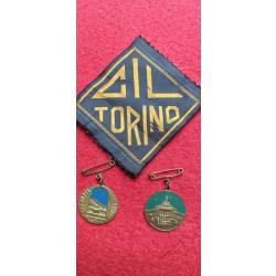 Militaria 39/45 Mussolini PNF   Gil   Insignes
