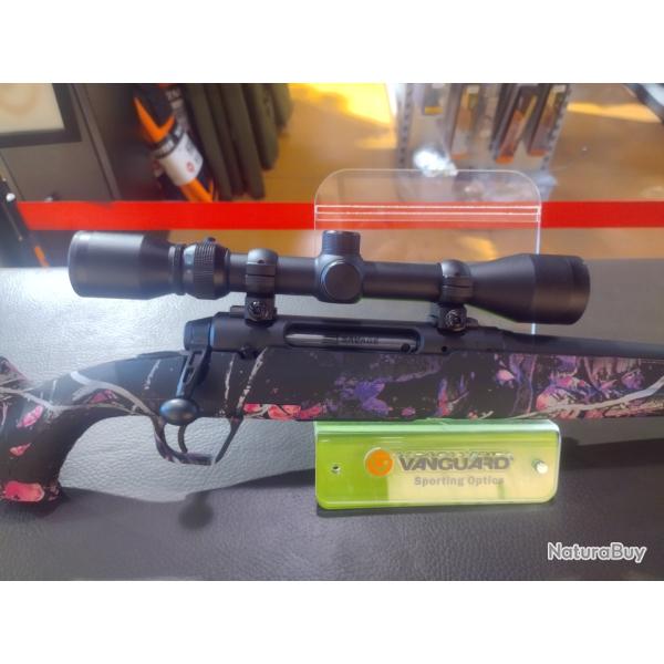 Savage axis xp 243 win camo compo muddy girl + lunette weaver 3-9x40
