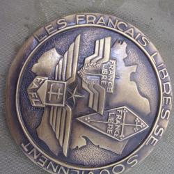 plaque comm&eacute;morative "Les Fran&ccedil;ais libres de souviennent"