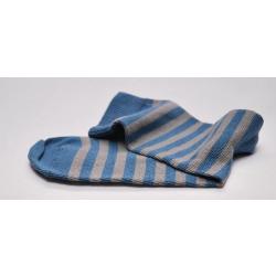 Offre d&egrave;s 2 paires de chaussettes ray&eacute;es coton d'Egypte Femme vert 34/36
