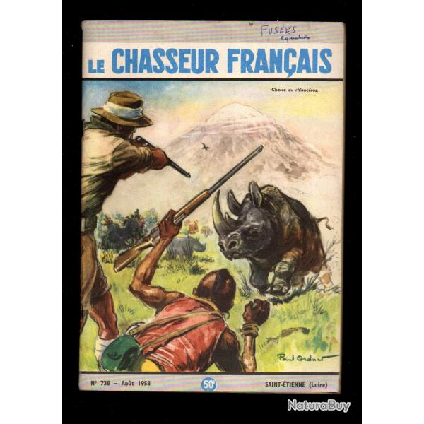 le chasseur fran�ais 738 1958,  chasse , p�che , maison, sant�, manufrance , jardinage , �levage ,