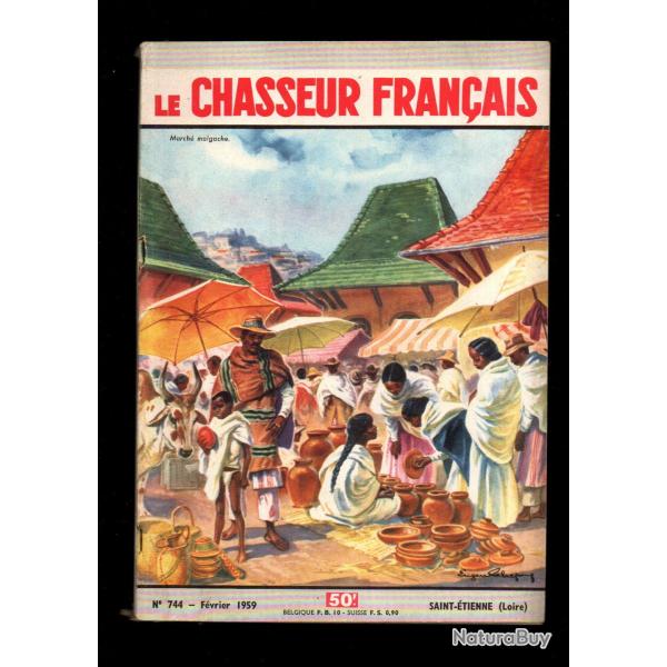 le chasseur fran�ais 744 1959,  chasse , p�che , maison, sant�, manufrance , jardinage , �levage ,