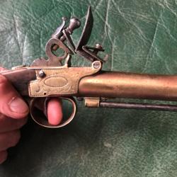 PISTOLET DE MARINE &Agrave; SILEX BRONZE