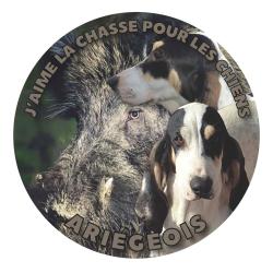 Autocollant pour v&eacute;hicule - Ariegeois et sanglier