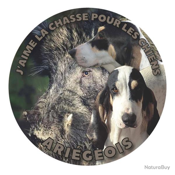 Autocollant pour v�hicule - Ariegeois et sanglier