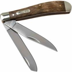 Couteau Old Timer Gunstock Trapper Wood Lame Acier HC Stainless Steel Manche Rosewood SCH94OTW