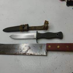LOT COUTEAU MACHETTE APRES GUERRE FRANCE