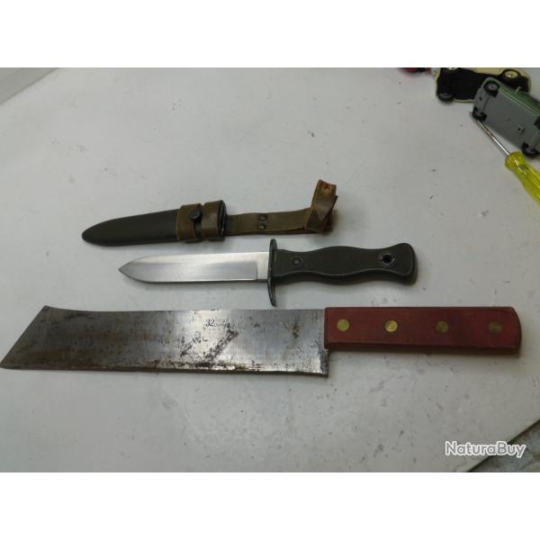 LOT COUTEAU MACHETTE APRES GUERRE FRANCE