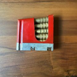 Lame chargeur de manipulation + 6 cartouches suisse 7.5X55 ( K31 )