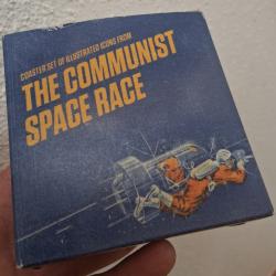 DESSOUS DE VERRE SOUS VERRE SPACE AGE UNION SOVI&Eacute;TIQUE CONQU&Ecirc;TE SPATIALE