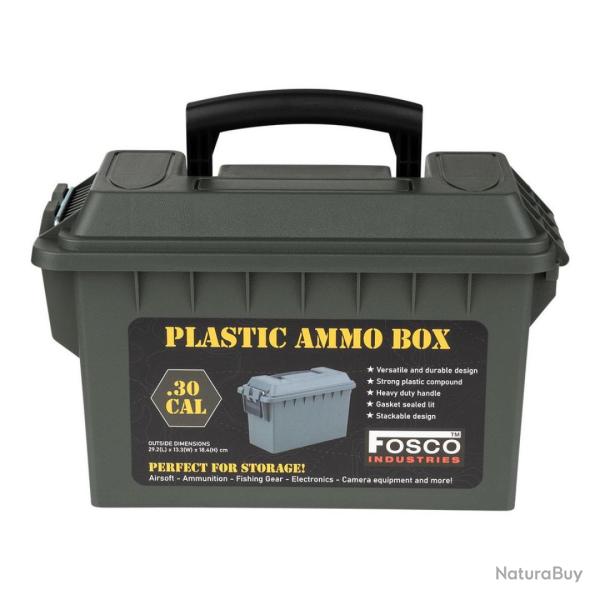 BO�TE � MUNITIONS CAL .30 PLASTIQUE VERT - FOSCO INDUSTRIES