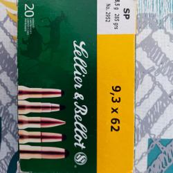 Balle sellier bellot calibre 9,3x62