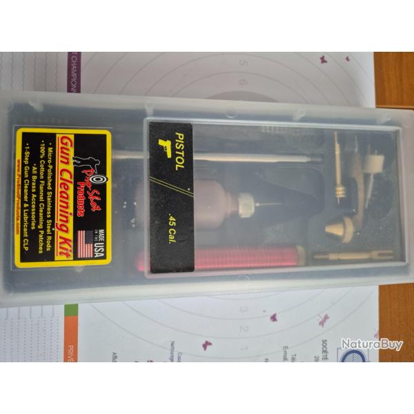 Kit boite de nettoyage pistolet  45 ACP Pro Shot
