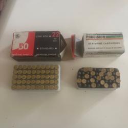 Balles 22 lr PG & armscor pr&eacute;cision