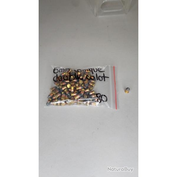 6mm conique double culot